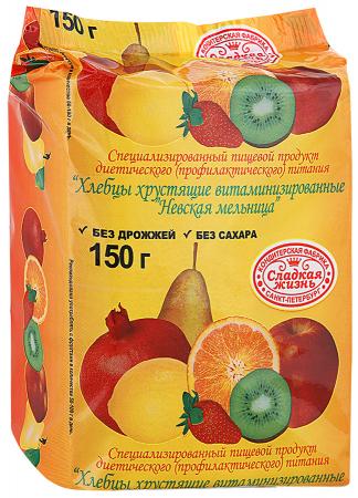 Хлебцы хрустящие Невская мельница Витаминизированные 150г