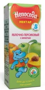 Нектар для дет/пит яблочно-персиковый 200мл