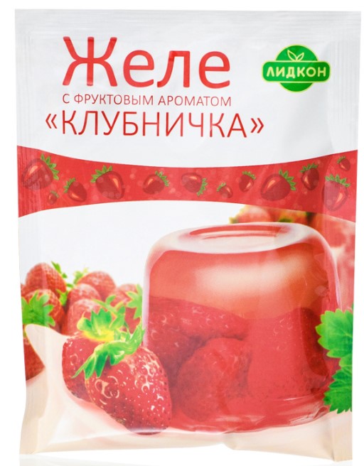Желе с фруктовым ароматом Клубничка 80г