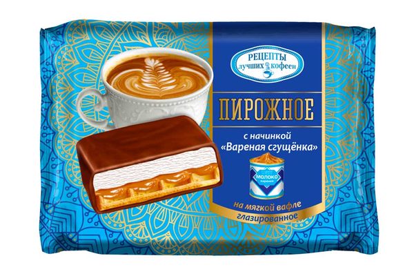 Десерт «Рецепты лучших кофеен» с начинкой "Вареная сгущенка "100г