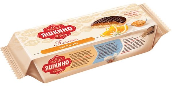 Печенье сдобное "Апельсин" Яшкино 137г