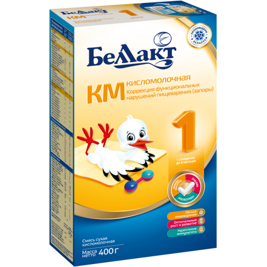 Смесь сухая для дет/пит Беллакт КМ-1 кисломолочная карт/кор 400г