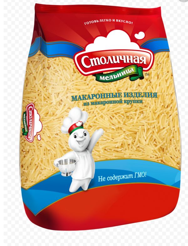 Макаронные изделия «Столичная мельница» вермишель оригинальная, 900 г