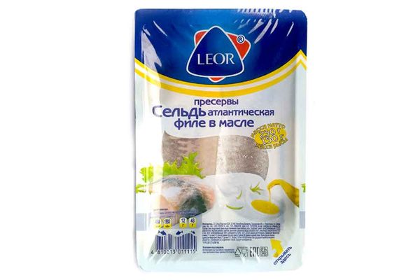 Пресервы Сельдь атлантическая филе в масле в/у 230г