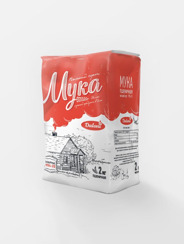 Мука пшеничная в/с М54-25 2кг