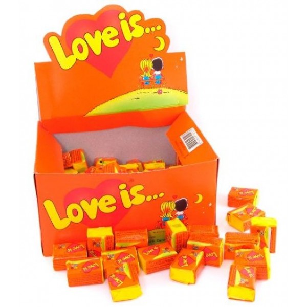 Резинка жевательная Love Is со вкусом апельсина и ананаса 4,2г