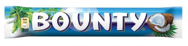Конфета Bounty с нежной мякотью кокоса 55г