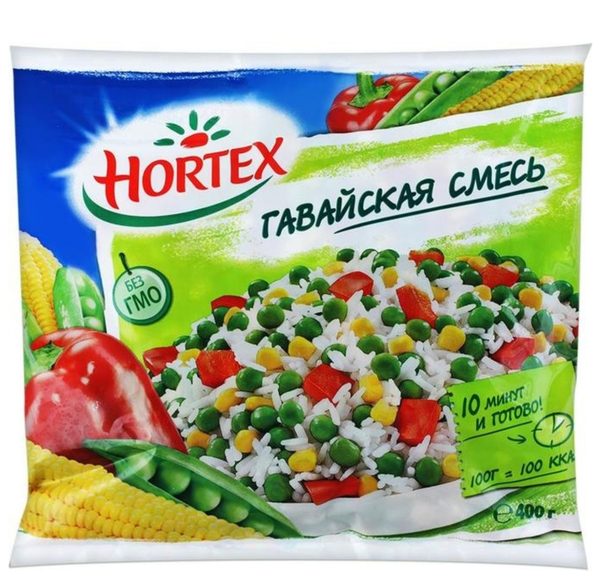Смесь овощная "Hortex Гавайская", замор., 400г