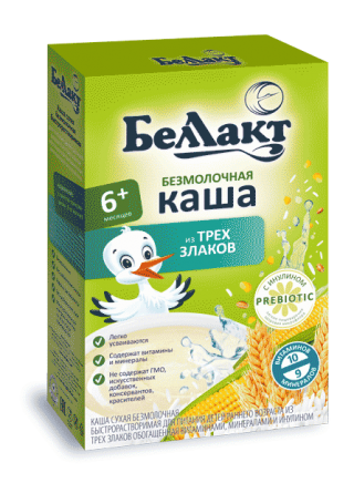 Каша Беллакт 3 злака с 6 мес. 200 г