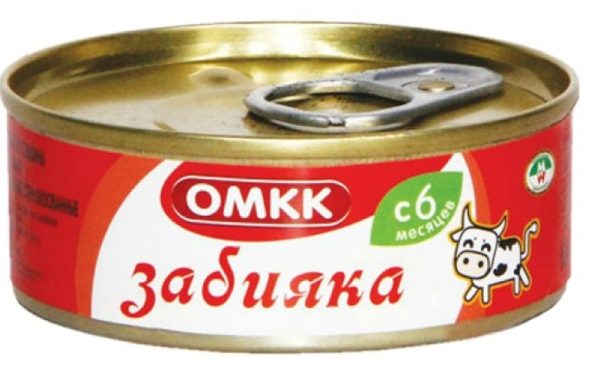 Консервы для дет/пит Забияка 100г