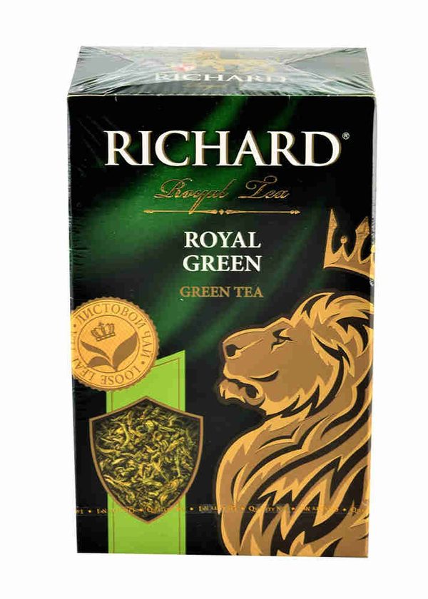 Чай зеленый Richard Royal Green крупнолистовой китайский 90г