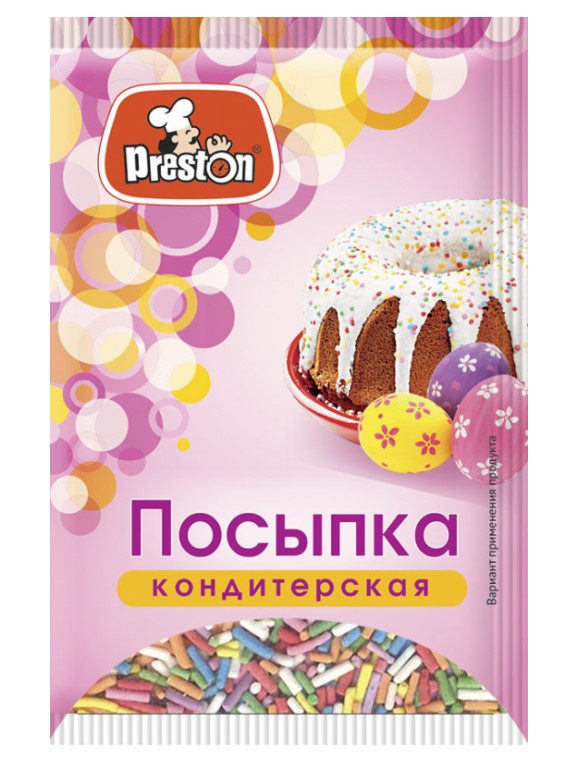 Посыпка кондитерская декоративная вермишель 7г