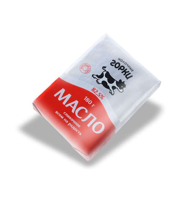 Масло слив. "Молочные горки" 82,5% 180 г. (фольга)