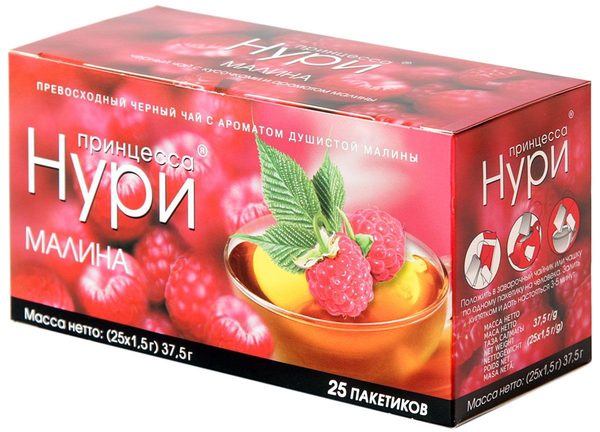 Чай Принцесса Нури Малина (25*1,5г) 37,5г