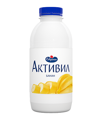 Бионапиток к/м "Активил" банан 2% (пэт.) 500г