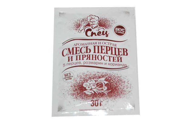 Приправа ароматная и острая смесь перцев и пряностей Спец 30г