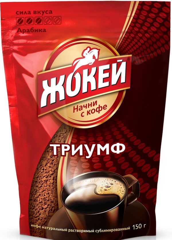 Кофе Жокей Триумф растворимый сублимир м/у 150г