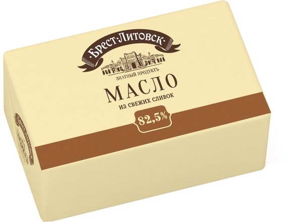 Масло Брест-Литовск сладко-сливочное 82,5% 450г
