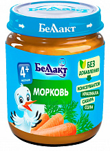 Пюре д/п "Беллакт" морковное 100г