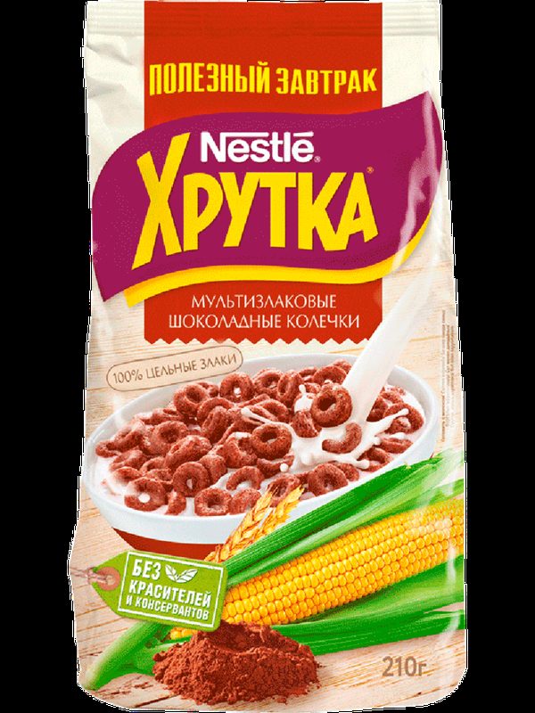 Шоколадные колечки Хрутка обогащ.кальцием 210г