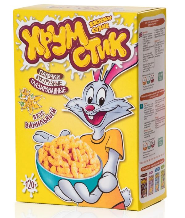 Палочки кукурузные глазированные вкус ванильный 120г