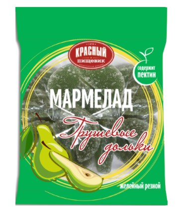 Мармелад Грушевые дольки пак 210г