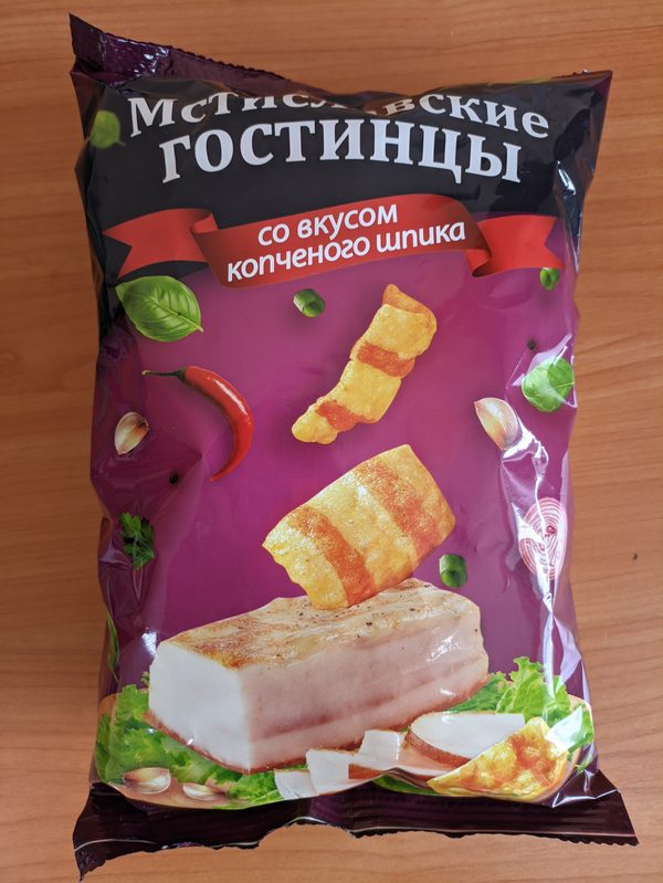 Картофелепродукт обжаренный "Оригинальный" со вкусом копченого шпика, 80гр
