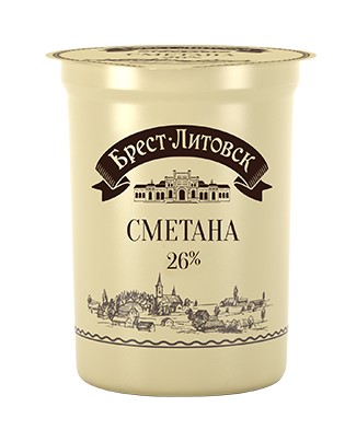 Сметана Брест-Литовск 26% 400 г