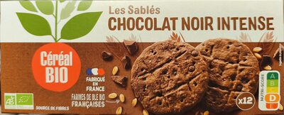 Sablés bio chocolat noir intense