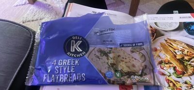 4 Greek Style Flatbreads