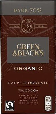 Organic 70% Dark Chocolate Bar