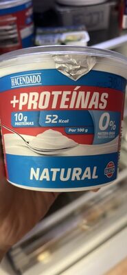 Yogur natural proteínas 0%