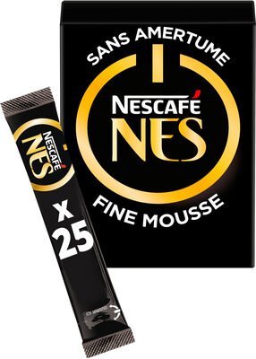 NESCAFÉ NES, Café Soluble, Boîte de 25 Sticks (2g chacun)