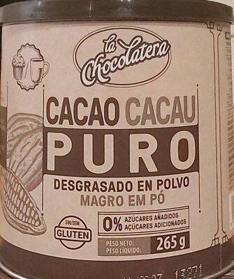 Cacao puro desgrasado en polvo
