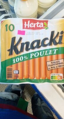 HERTA KNACKI Saucisses 100% Poulet x10 - 350g