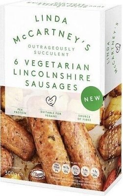 6 Vegetarian Lincolnshire Sausages