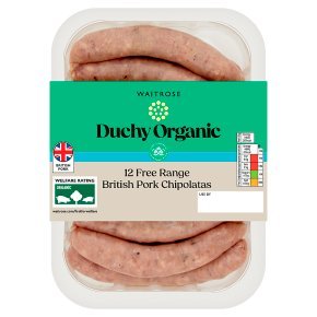 Duchy Organic Free Range British Pork Chipolatas