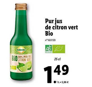 Jus de citron vert