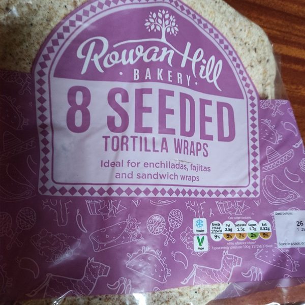 Seeded tortilla wraps