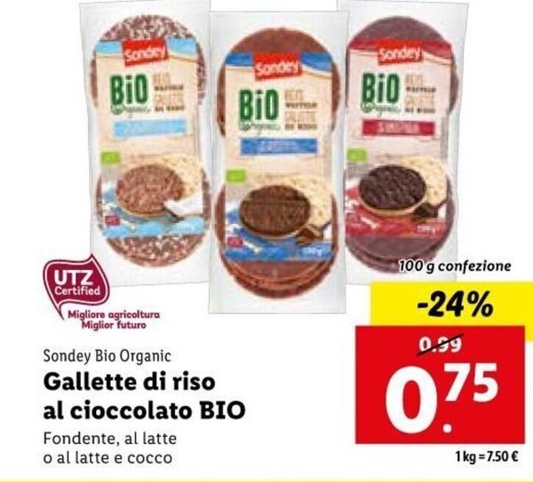 Gallette di riso - Cioccolato al latte